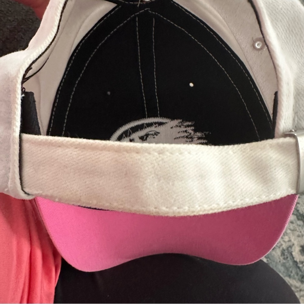 Harley Davidson Screaming Eagle Motorcycle Biker Hat Black Pink Breast Cancer - Picture 12 of 12